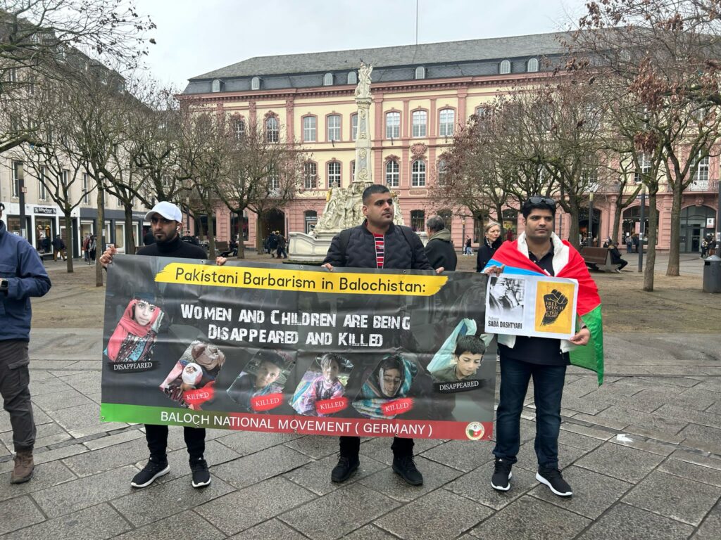 In a Protest, BNM Germany urges international community to address Pakistan’s war Crimes