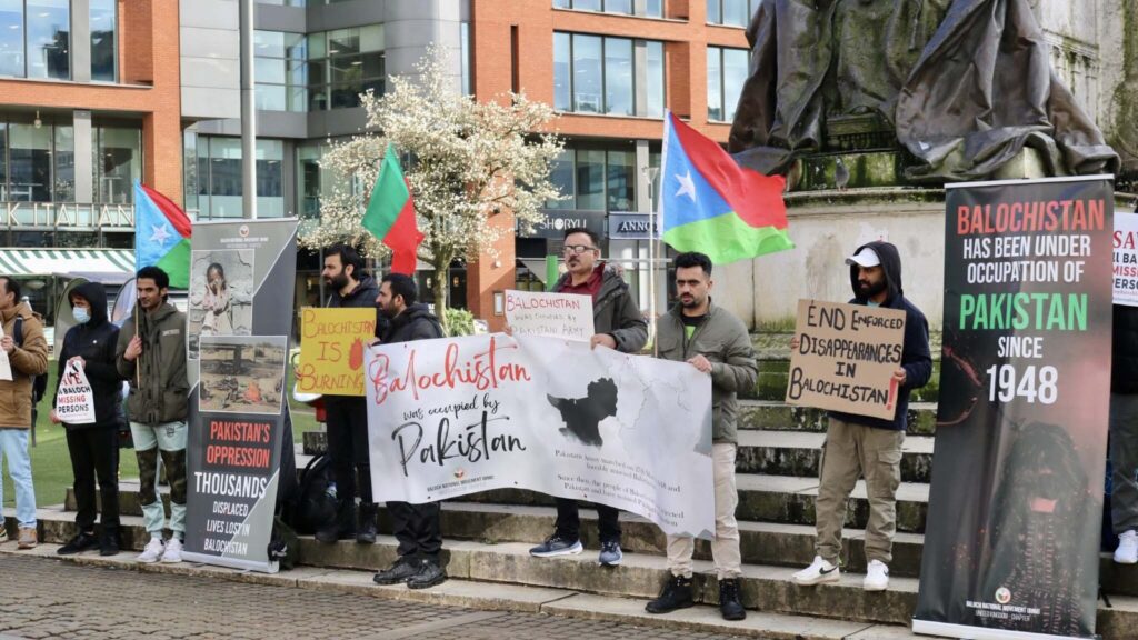 The evil state of Pakistan has deprived the freedom of Baloch in the name of Islam – BNM UK Chapter Protest in Manchester city
