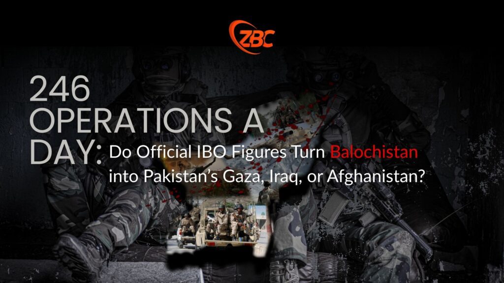 246 Operations a Day: Do Official IBO Figures Turn Balochistan into Pakistan’s Gaza, Iraq, or Afghanistan?