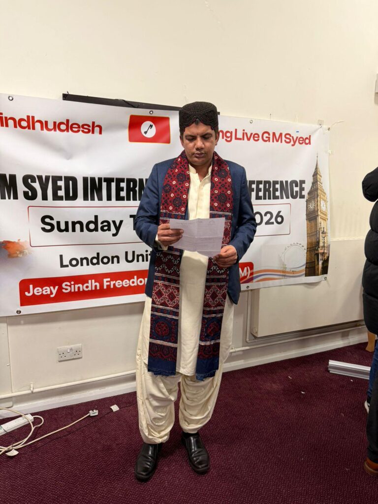 Sarang Sindhi Says Human Rights Violations Against G.M. Syed’s Followers Continue in Sindh
