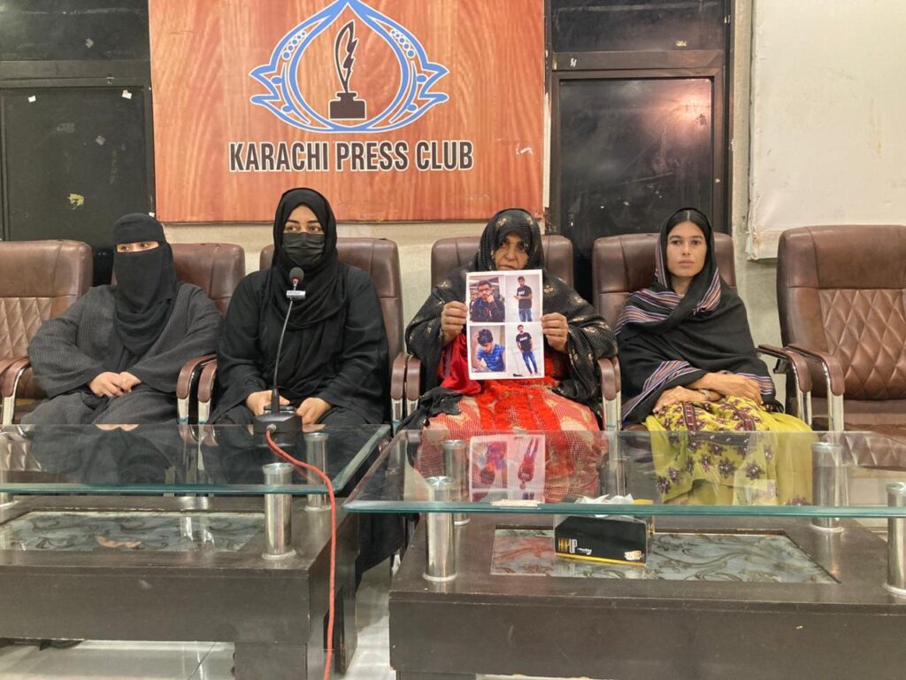 Karachi: Family Holds Press Conference on Enforced Disappearance and Extrajudicial Killing of Hamdan Baloch