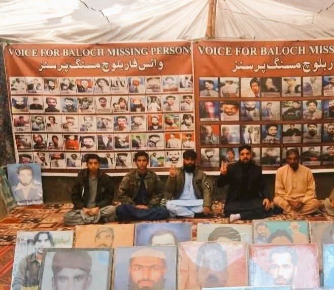 VBMP Protest Camp Against Enforced Disappearances Continues for 6,072nd Day in Quetta