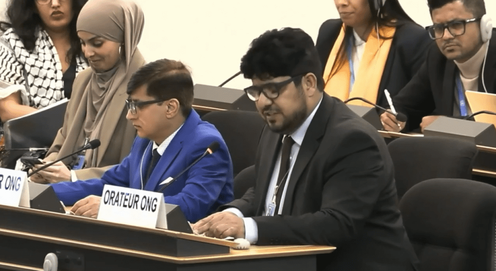 BNM’s Foreign Secretary Raises Human Rights Concerns About Balochistan at UNHRC 61st Session