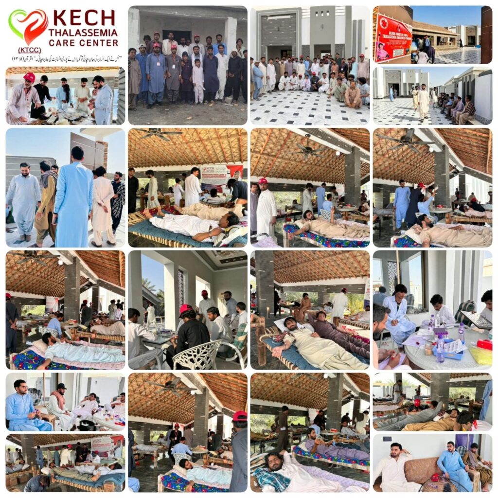One-Day Blood Donation Camp Organized by Kech Thalassemia Care Center in Bilngor Dasht Collects 270 Units of Blood