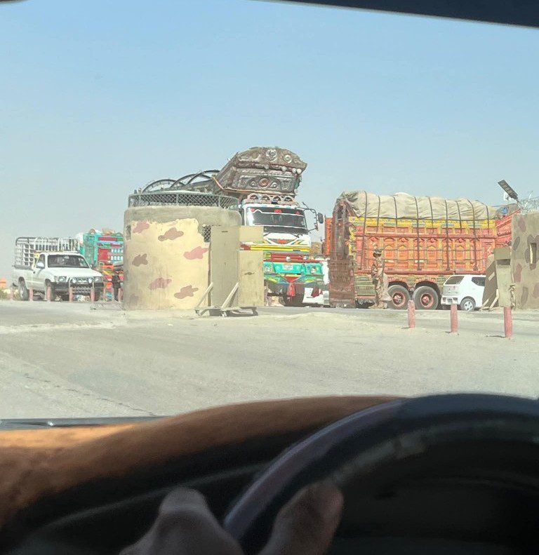Army check post in the city
