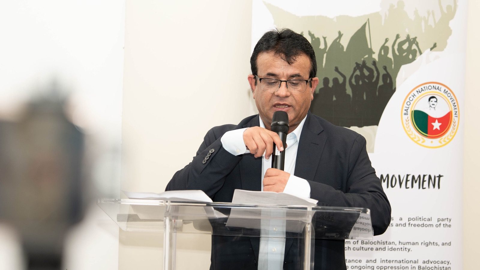 Dr Naseem Baloch at Geneva conference