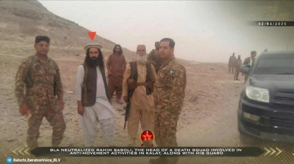 Baloch Liberation Army Claims Elimination of Death Squad Leader Rahim Saosli in Kalat