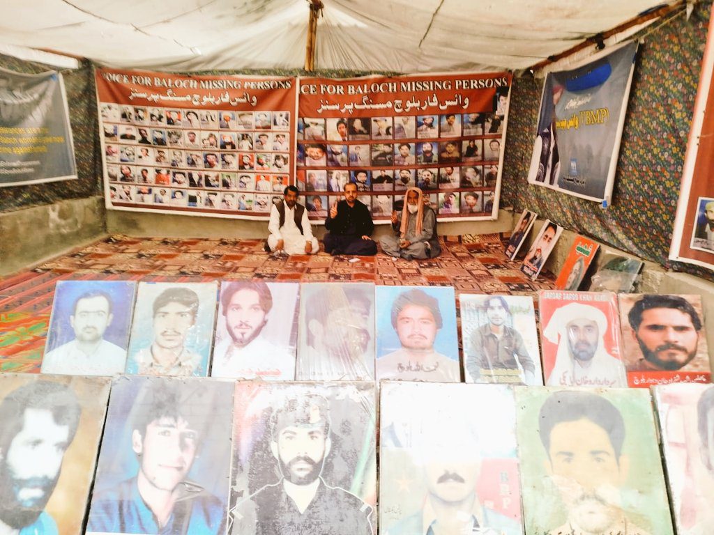 VBMP Protest Camp Continues for 6140th Day, Families of Dost Muhammad Kurd, Badal Khan Kurd, and Huzoor Bakhsh Attend