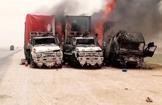 Bridge Bombed, Mineral Vehicles Torched in Fresh Attacks on Quetta-Taftan Highway in Mastung