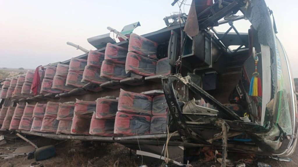 Five Killed, Dozens Injured as Passenger Coach Meets Horrific Accident on M-8 Highway Near Kharan