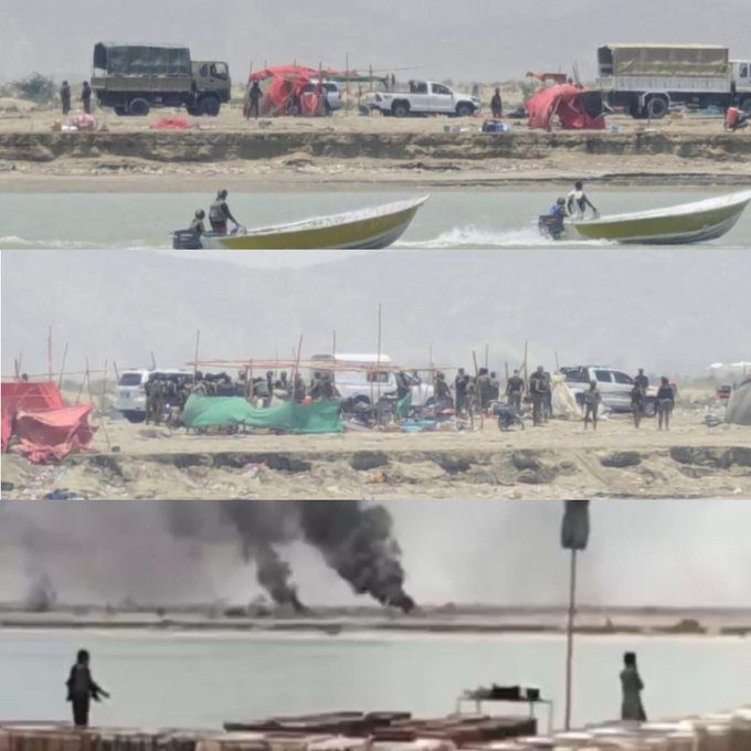 coast set ablaz oil depots in gwadar