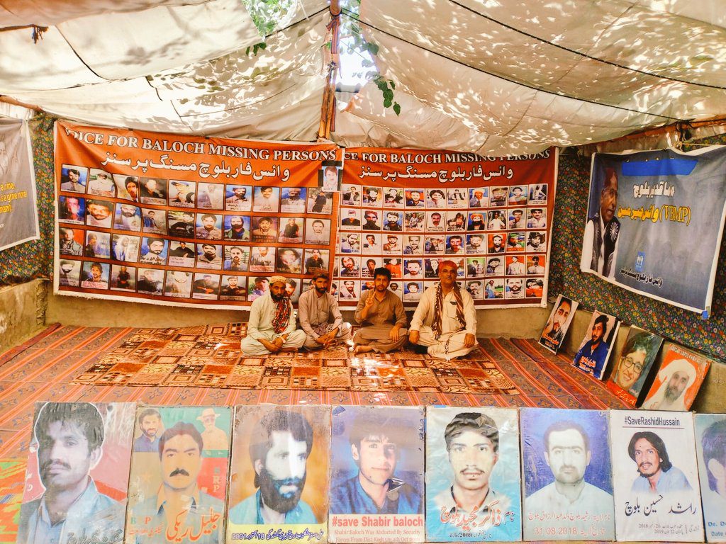 VBMP protest camp in Quetta enters 6,186th consecutive day