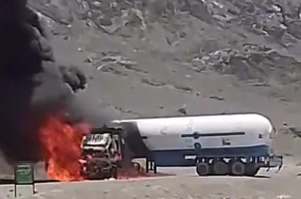 Chagai: Unidentified Armed Men Set Gas-Laden Bowser on Fire
