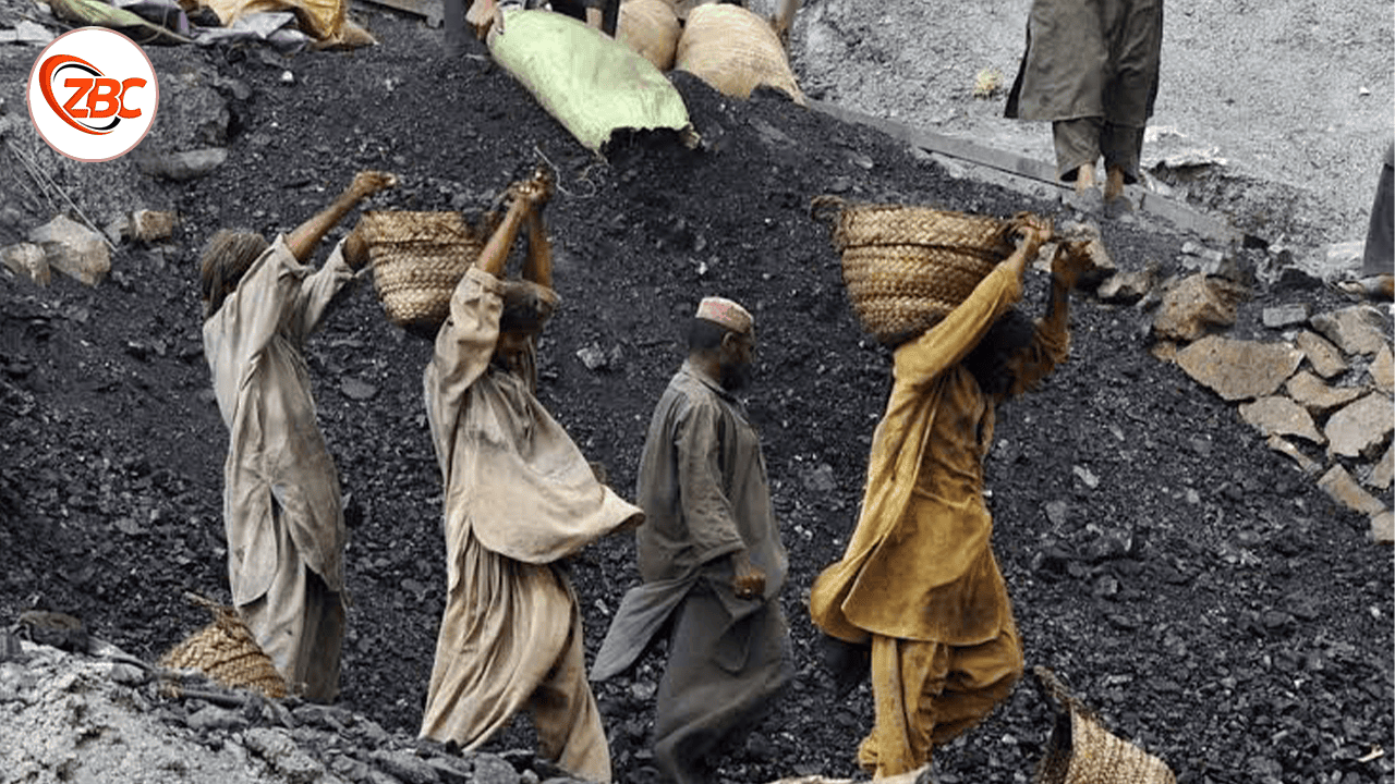 Coal mine with new logo