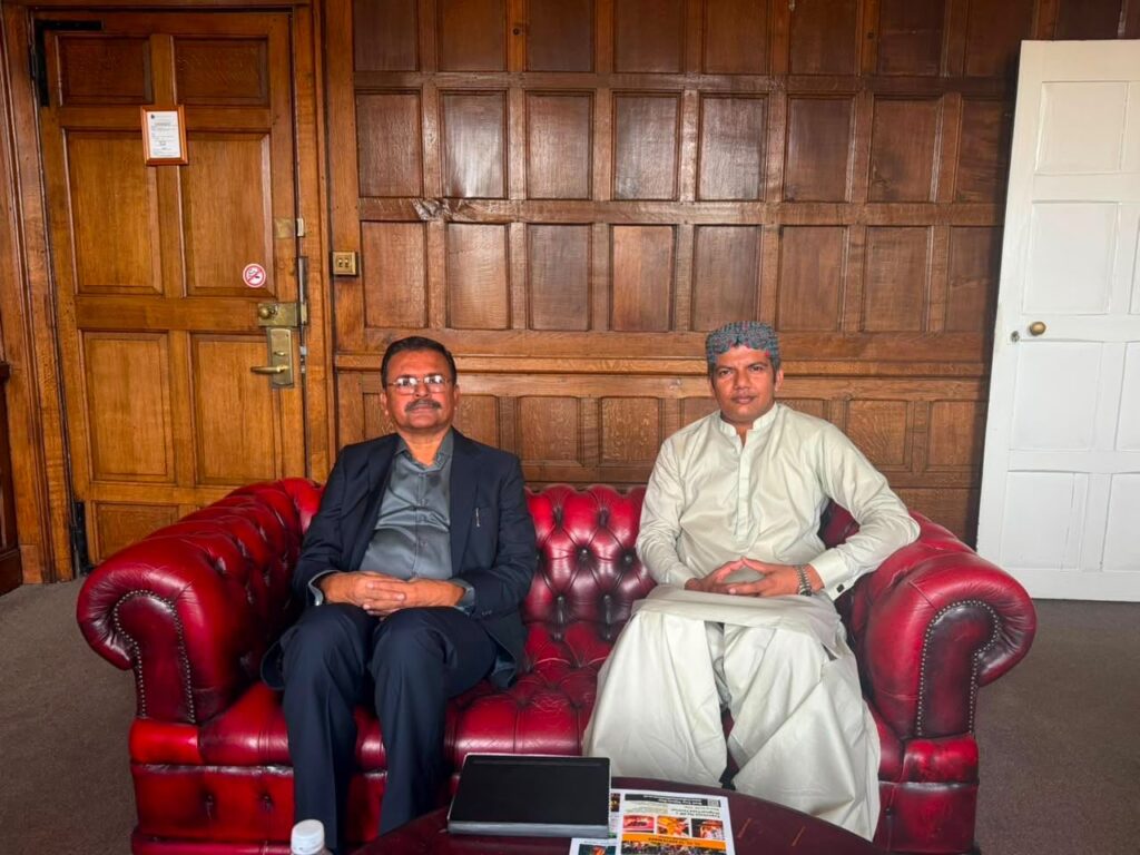 Sarang Sindhi Meets Syed Zain Shah, Discusses VMPS Europe’s Work on Enforced Disappearances