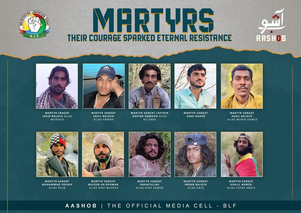 Balochistan Liberation Front Pays Tribute to Martyred Fighters in National Liberation Struggle